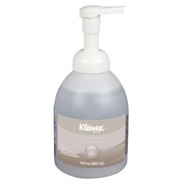 Kleenex Ultra Moisturizing Foam Hand Sanitizer, Unscented, 18 Oz, (Min Order Qty 2) KCC45827CT
