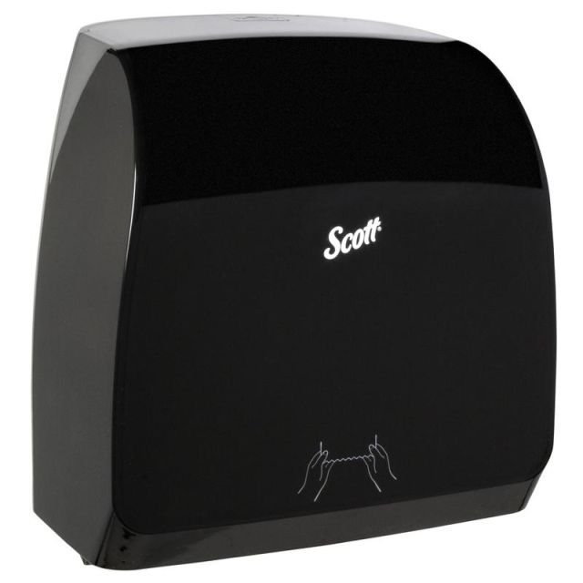 Scott Slimroll Manual Hard Roll Towel Dispenser, Black MPN:47089
