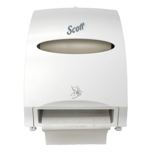 Scott Essential Electronic Hard Roll Paper Towel Dispenser, White MPN:48858