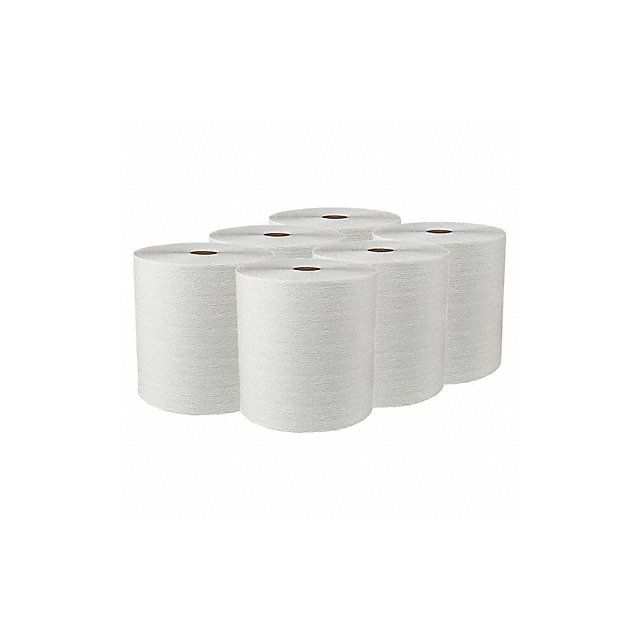 Paper Towel Roll 600 ft White PK6 MPN:50606