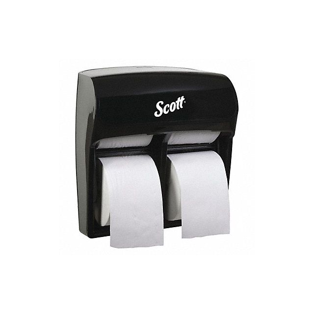 Toilet Paper Dispenser (4) Rolls Black MPN:44518