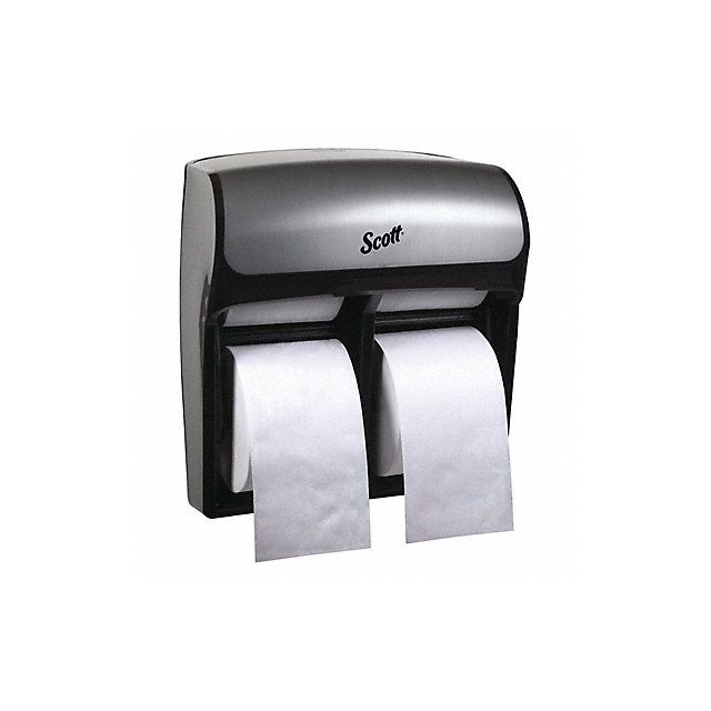 Toilet Paper Dispenser (4) Rolls Silver MPN:44519