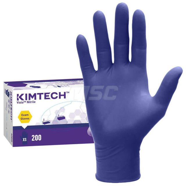 Disposable Gloves: 4.3 mil Thick, Nitrile, Medical MPN:62825