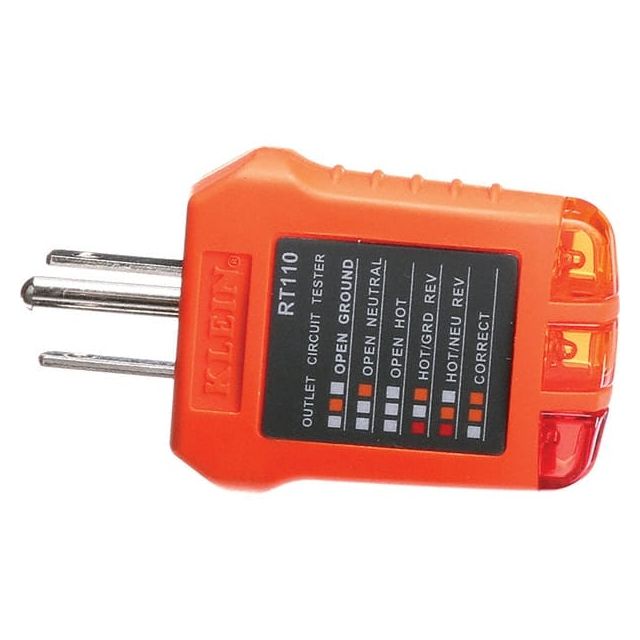 Circuit Continuity & Voltage Testers, Tester Type: Receptacle Tester , Standards: UL Std 1436 RT110