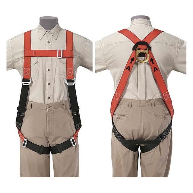 Fall Protection Harnesses: 300 Lb, Construction Style, Size Universal, Nylon & Polyester MPN:87140