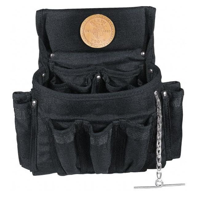 Tool Pouch: 18 Pockets, Black MPN:5719