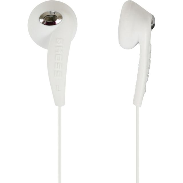 Koss KEB7W - Headphones - ear-bud - wired - 3.5 mm jack - white (Min Order Qty 5) MPN:KE10W
