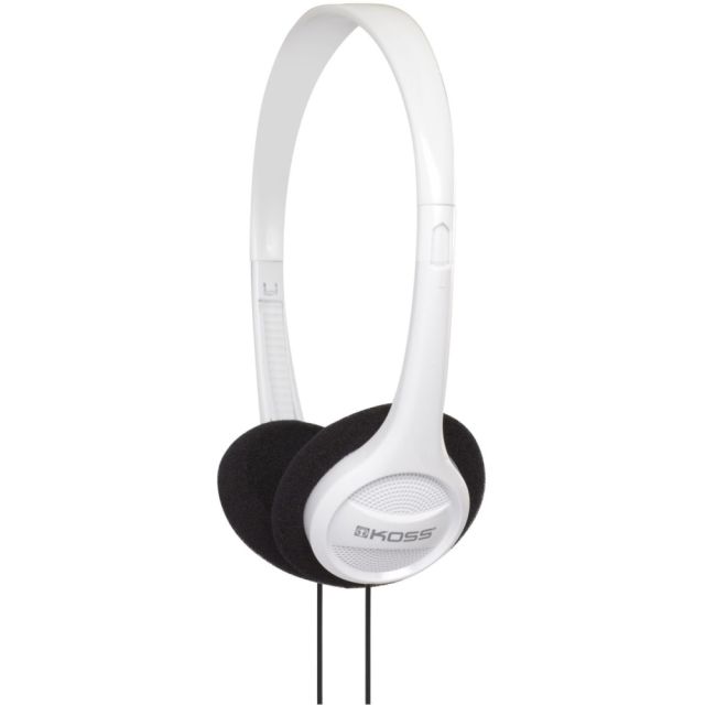 Koss KPH7W Headphone - Stereo - White - Wired - Over-the-head - Binaural (Min Order Qty 5) MPN:KPH7W