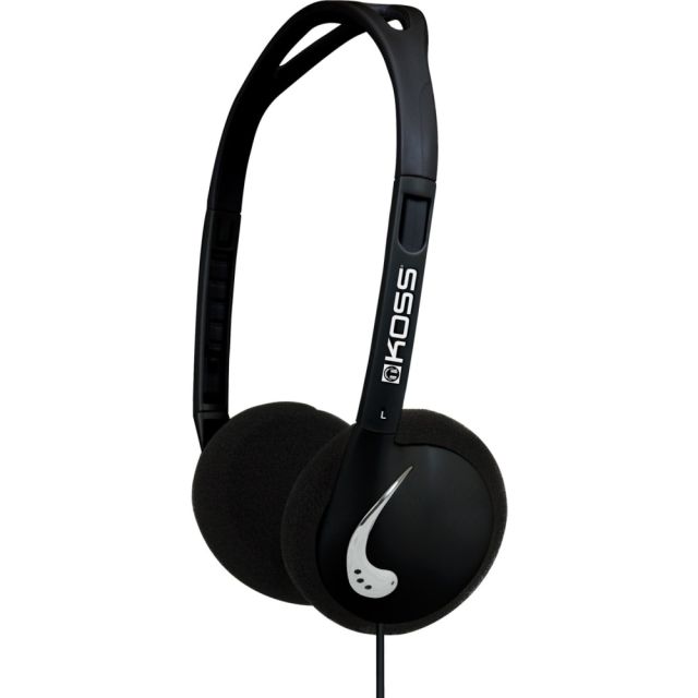 Koss KPH25 On Ear Headphones - Stereo - Mini-phone (3.5mm) - Wired - 32 Ohm - 80 Hz 20 kHz - Over-the-head - Binaural - Supra-aural - 4 ft Cable (Min Order Qty 3) MPN:KPH25K