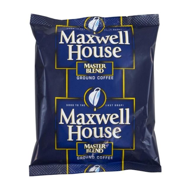 Maxwell House Ground Coffee, Master Blend, 1.25 Oz Per Bag, Carton Of 42 Bags MPN:86636