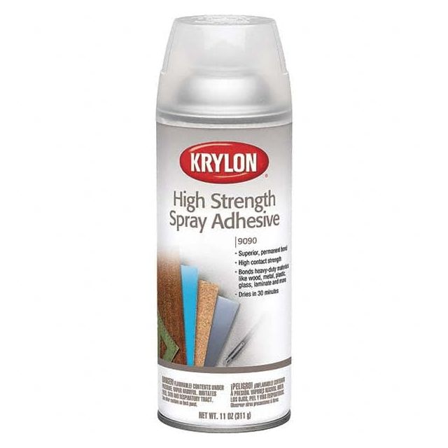 Spray Adhesive: 11 oz Aerosol Can, Clear MPN:K09090007