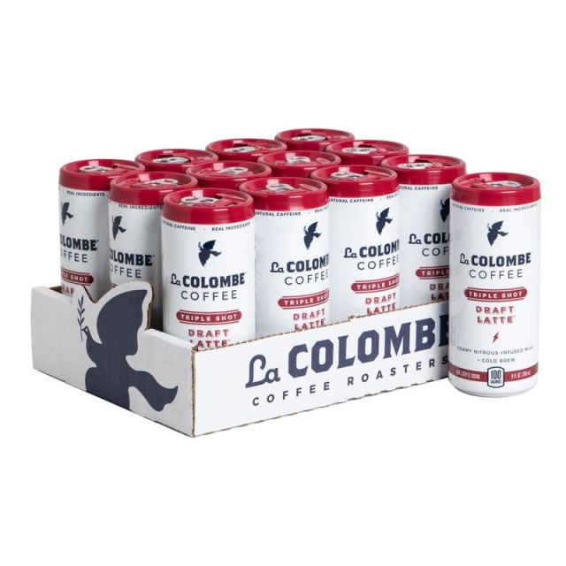 La Colombe Draft Lattes, Triple Shot, 9 Oz Per Bag, Pack Of 12 Cans MPN:PPPURC1204