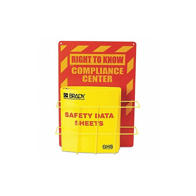 SDS Compliance Center 14x20 Yellow/Red MPN:H121370