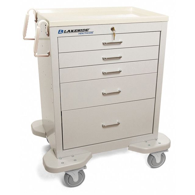 Medical Cart Gray Cabinet C-524-K-1G Material Handling