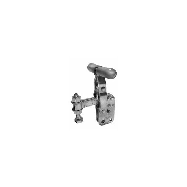 Manual Hold-Down Toggle Clamp: Vertical, 200 lb Capacity, Solid Bar, Straight Base MPN:SST-220