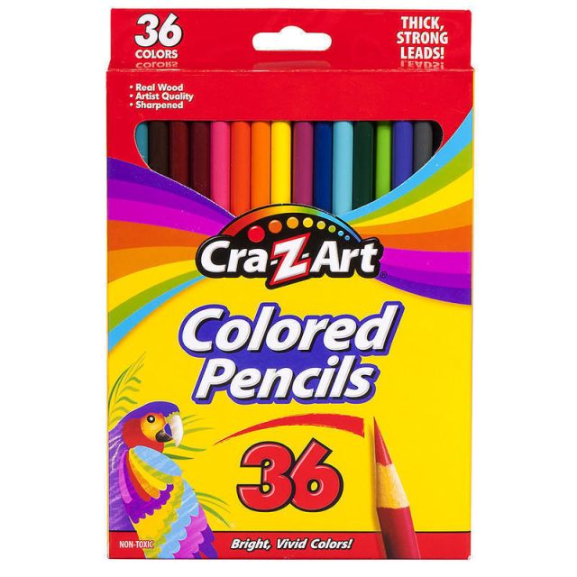 Cra-Z-Art Classic Colored Pencils, 3.3 mm, Assorted Colors, Pack Of 36 Pencils (Min Order Qty 9) MPN:10438WM-36