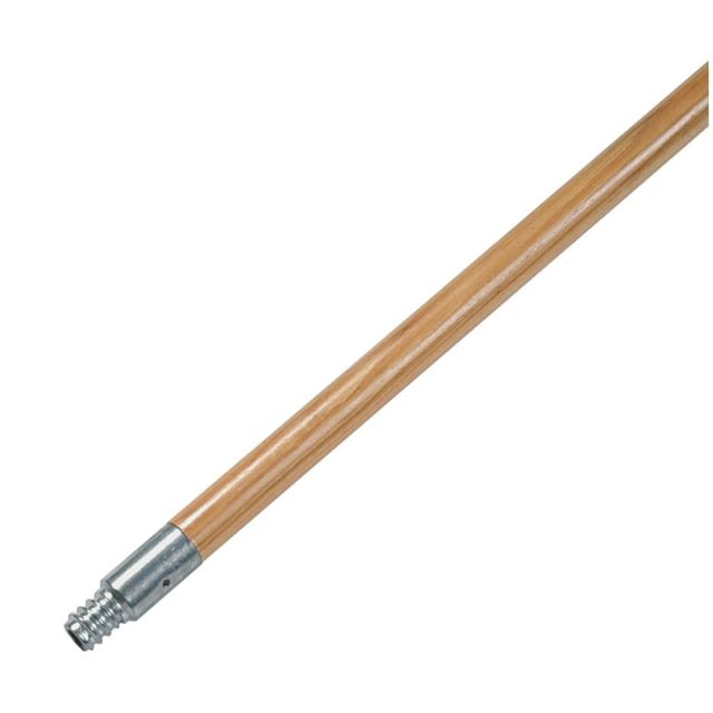Pro Line Metal-Tip Threaded Hardwood Broom Handle, 15/16in Diameter, 60in Length (Min Order Qty 7) MPN:136