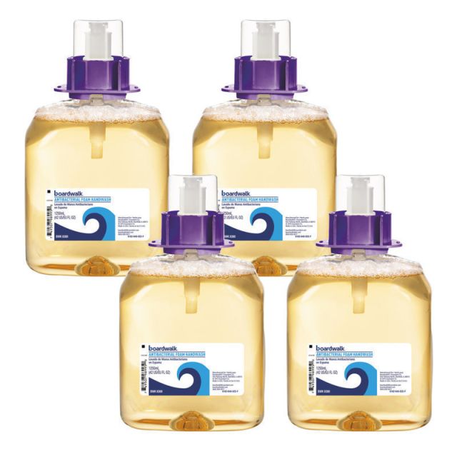 Boardwalk Foam Antibacterial Hand Wash Soap, Fruity Scent, 42.26 Oz, Carton Of 4 Bottles MPN:8300