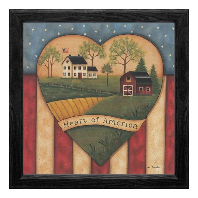 Timeless Frames Americana Framed Artwork, 12in x 12in, Heart Of America (Min Order Qty 3) MPN:55175