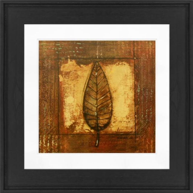 Timeless Frames Alexis Framed Botanical Artwork, 12in x 12in, Black, Autumn Leaf IV (Min Order Qty 3) MPN:55207