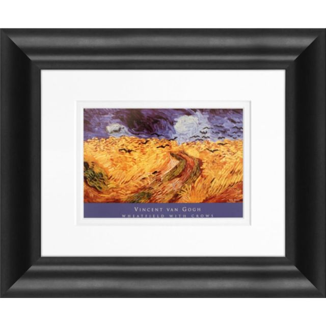 Timeless Frames Marren Framed Landscape Artwork, 8in x 10in, Black, Wheatfield With Crows (Min Order Qty 3) MPN:55252