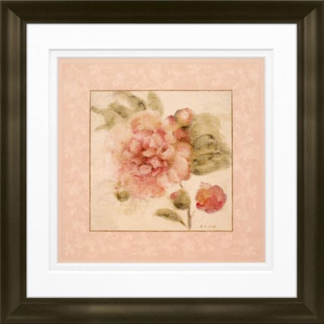 Timeless Frames Marren Espresso-Framed Floral Artwork, 10in x 10in, Rose On Acanthus II (Min Order Qty 3) MPN:55294