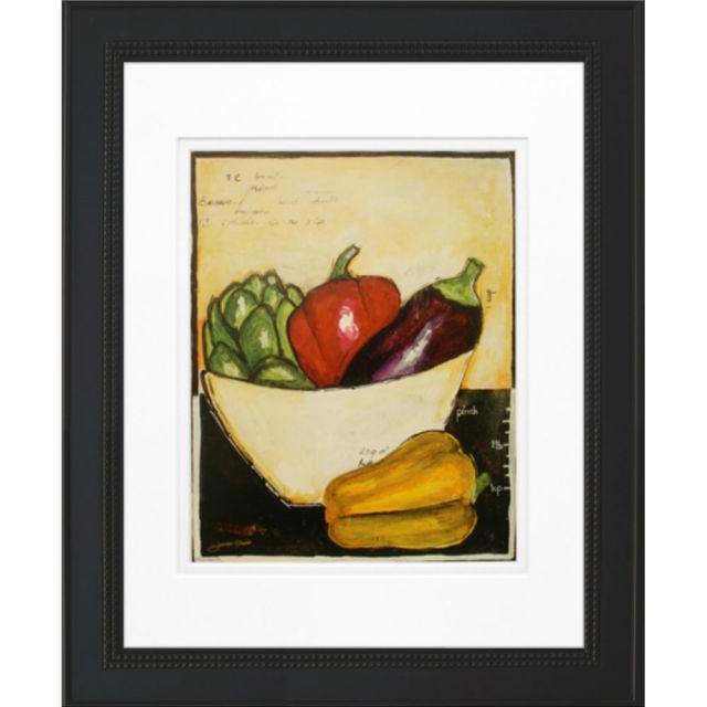 Timeless Frames Stockton Framed Kitchen Artwork 11in x 14in, Black, Peppers (Min Order Qty 3) MPN:55309