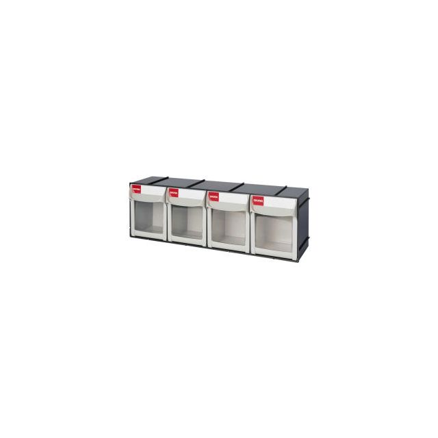 Shuter Flipout Bins 1010020 - 4 Compartment 23-3/4