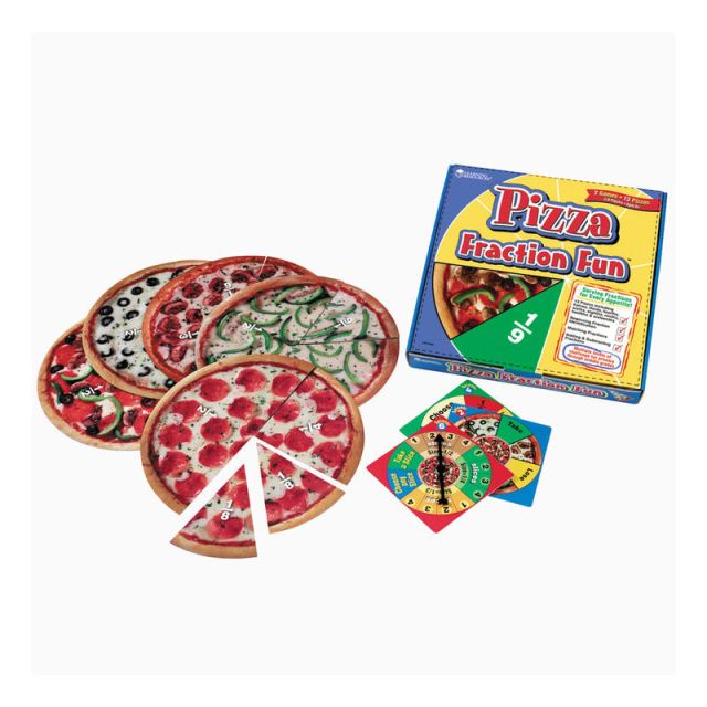 Learning Resources Pizza Fraction Fun Game, Ages 5+ (Min Order Qty 3) MPN:LER5060