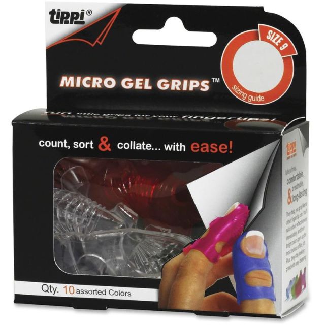 LEE Micro Gel Grips - #9 with 0.75in Diameter - Large Size - Rubber - Assorted (Min Order Qty 7) MPN:61090