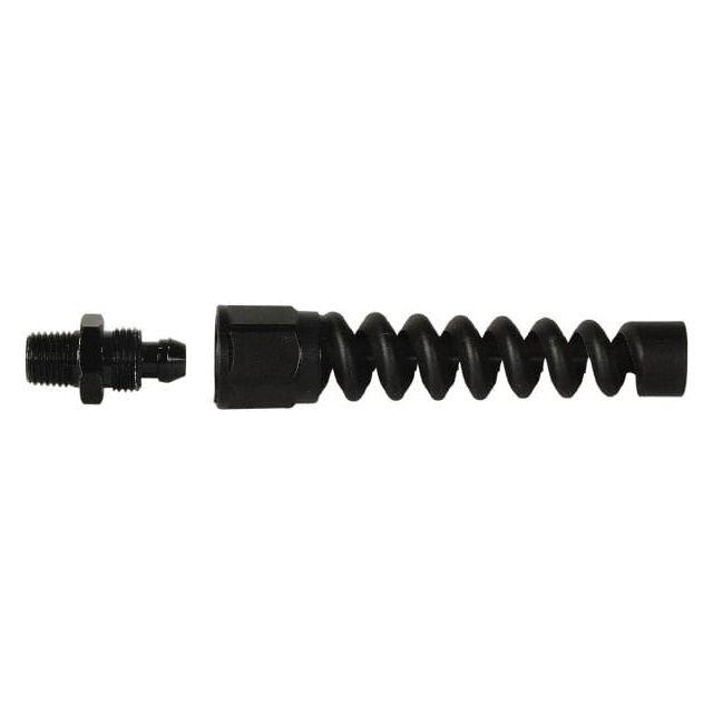 Air Hose End Fitting & Bend Restrictor: Black Anodized Aluminum RP900250 Plumbing Valves