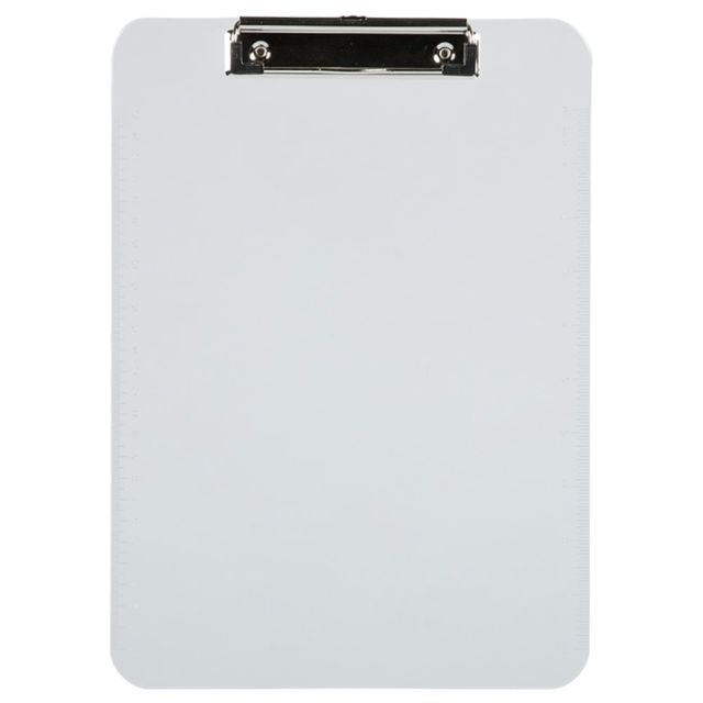 JAM Paper Plastic Clipboards with Metal Clip, 9in x 13in, Clear, Pack Of 12 MPN:340928126A