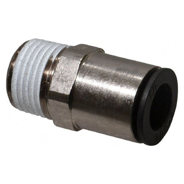 Push-To-Connect Tube to Male NPT Tube Fitting: Connector, 1/2