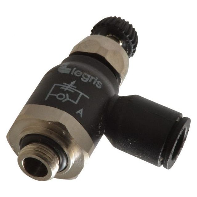 Air Flow Control Valve: Compact Meter Out Flow Control, Tube x BSPP, 8mm Tube OD 7060 08 10