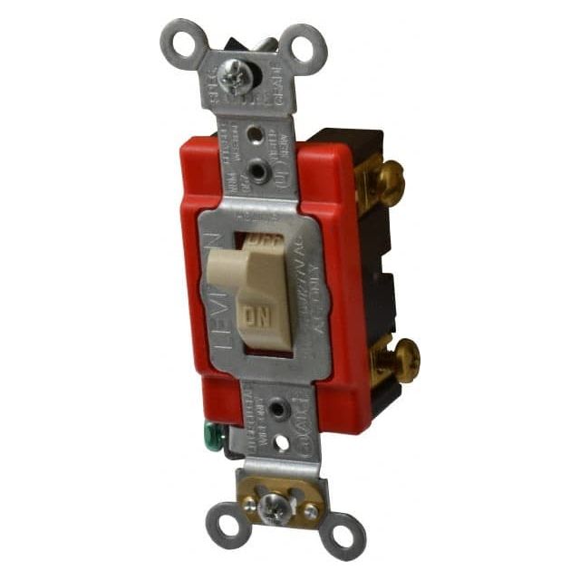 1 Pole, 120 to 277 VAC, 20 Amp, Industrial Grade Toggle Wall Switch MPN:1221-2I