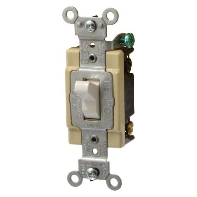 4 Pole, 120 to 277 VAC, 20 Amp, Commercial Grade Toggle Four Way Switch MPN:CSB4-20W