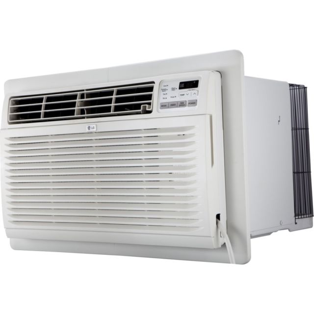 LG 9,800 BTU 115-Volt Through-the-Wall Air Conditioner with Energy Star and Remote - Cooler - 2872.10 W Cooling Capacity - 440 Sq. ft. Coverage - Dehumidifier - Washable - Remote Control - Energy Star MPN:LT1016CER