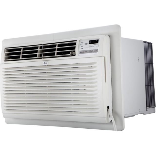 LG 12,000 BTU 230v Through-the-Wall Air Conditioner - Cooler - 3458.24 W Cooling Capacity - 530 Sq. ft. Coverage - Dehumidifier - Remote Control - Energy Star - White MPN:LT1236CER