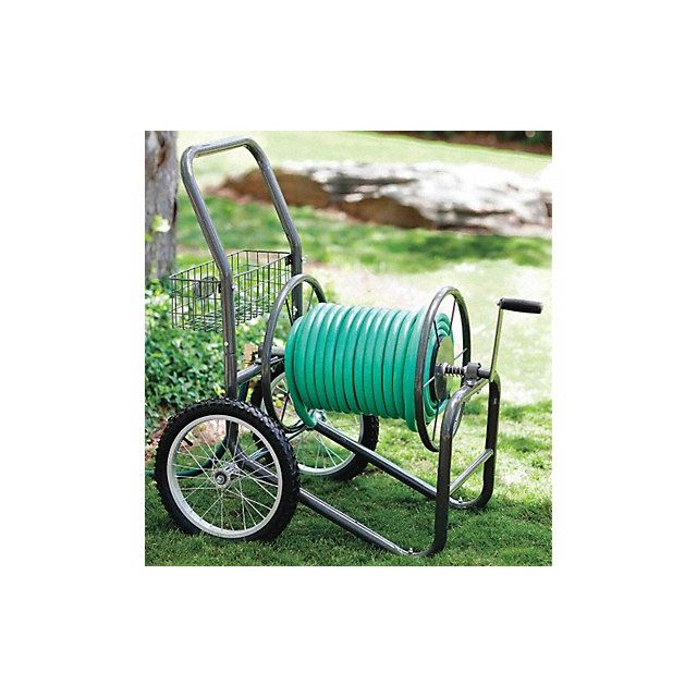 Garden Hose Reel Cart 10 in Steel MPN:2PAZ3