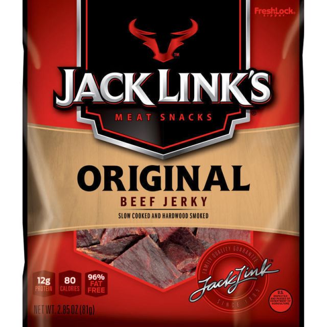 Jack Links Beef Jerky, Original, 2.85 Oz (Min Order Qty 7) 117963 Food Items
