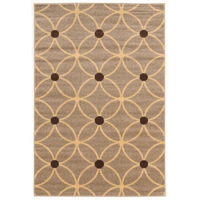 Linon Honora Area Rug, 24inH x 36inW, Lione Beige/Brown (Min Order Qty 3) MPN:RUGCT1623
