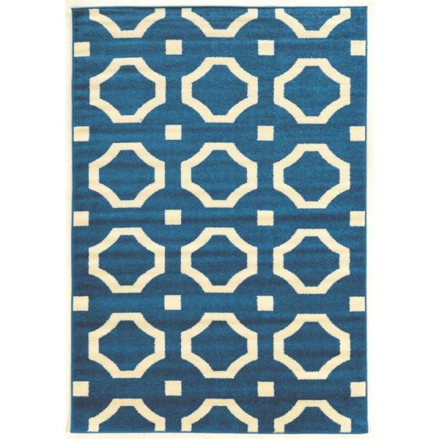 Honora Area Rug, 8ft x 10-9/53ft, Phin Blue/Ivory MPN:RUGCT2481