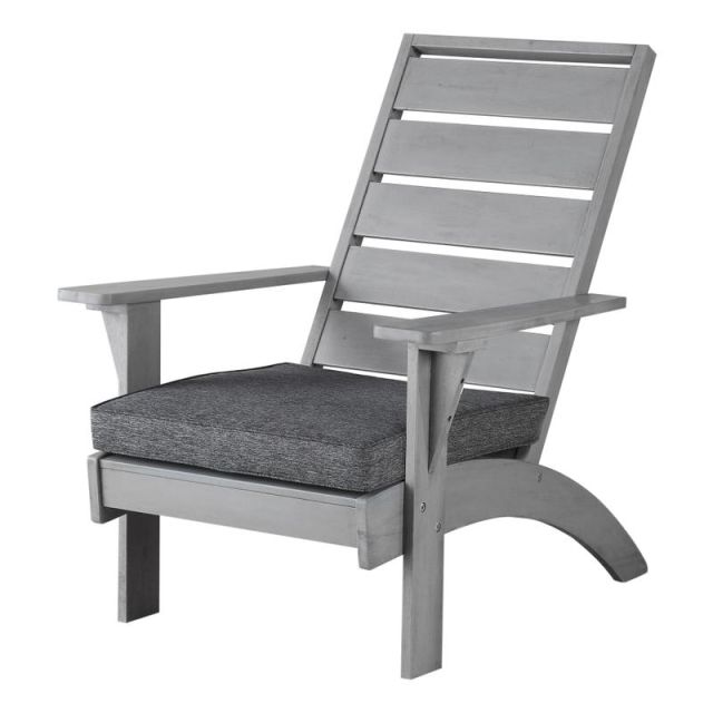 Linon Dixon Outdoor Chair With Cushion, Gray MPN:OFDP2015