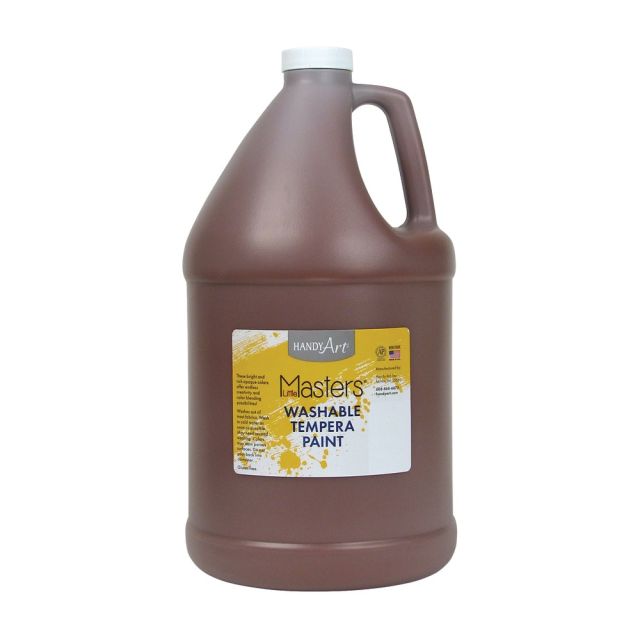 Little Masters Washable Tempera Paint, 128 Oz, Brown, Pack Of 2 (Min Order Qty 2) MPN:RPC214750-2