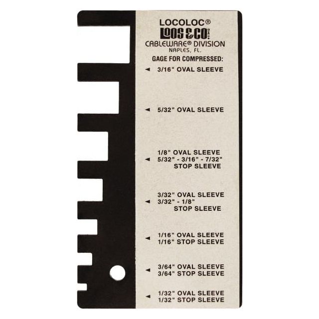 1/32 to 3/16 Inch Range, Wire and Sheet Metal Gage MPN:GA-1P