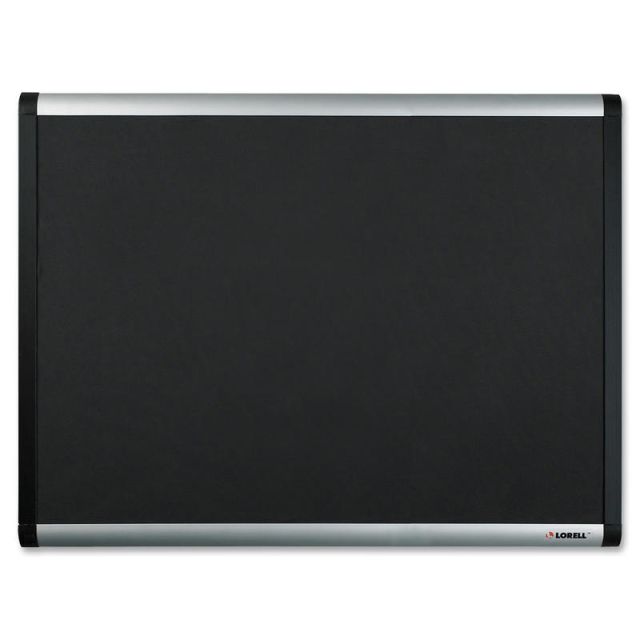 Lorell Mesh Fabric Covered Bulletin Board, 24in x 36in, Aluminum Frame With Black Finish MPN:75697