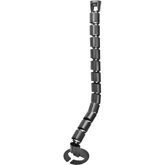 Lorell 33in Long Cable Control Spine - Cable Guide - Black - 1 (Min Order Qty 4) MPN:49259