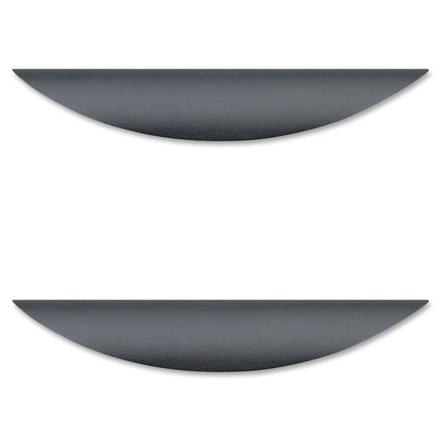 Lorell Laminate Traditional Rounded Drawer Pulls, 5/8inH x 6-3/8inW x 1-1/8inD, Black, Pack Of 2 Pulls (Min Order Qty 6) MPN:34347