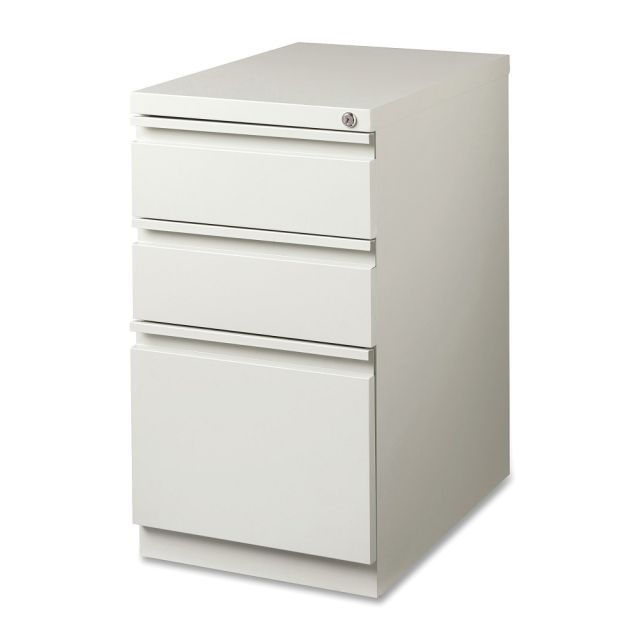 Lorell 19-7/8inD Vertical 3-Drawer Mobile Pedestal File Cabinet, Light Gray MPN:49522