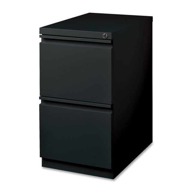 Lorell 19-7/8inD Vertical 2-Drawer Mobile Pedestal File Cabinet, Black MPN:49524